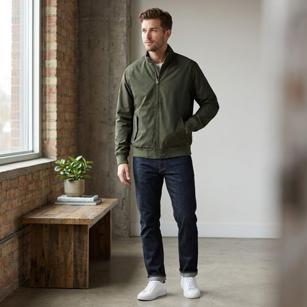 Weatherproof Men's Green and Khaki Jacket